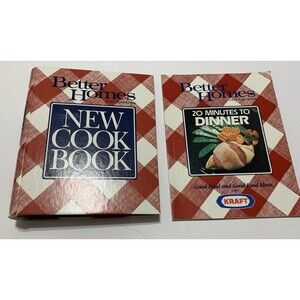 Better Homes & Gardens New Cookbook 10th Ed 5 Ring Binder + 20 Minutes to Dinner